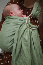 Load image into Gallery viewer, Linen Ring Sling Matcha
