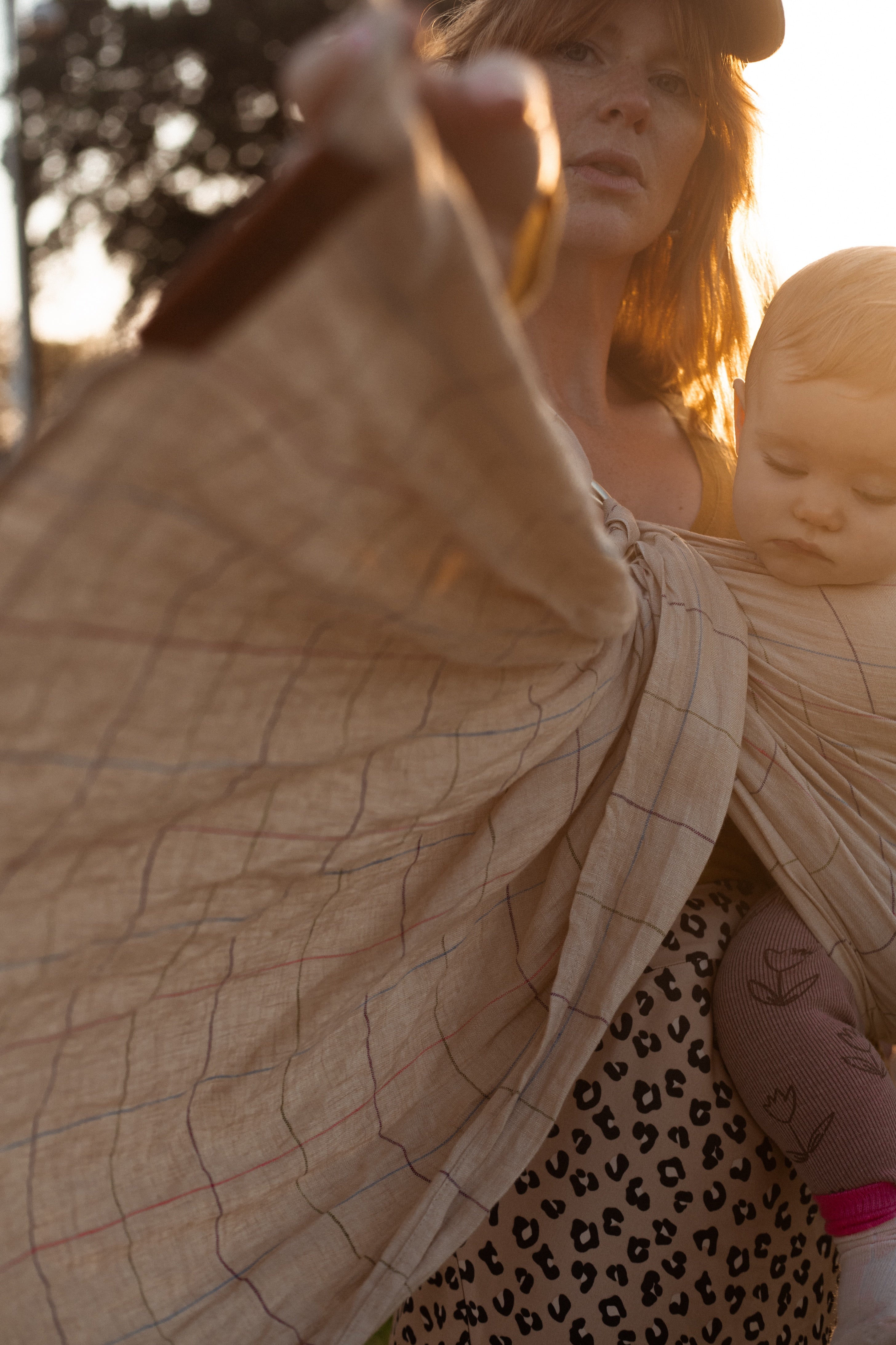 Linen Ring Sling Cosmos