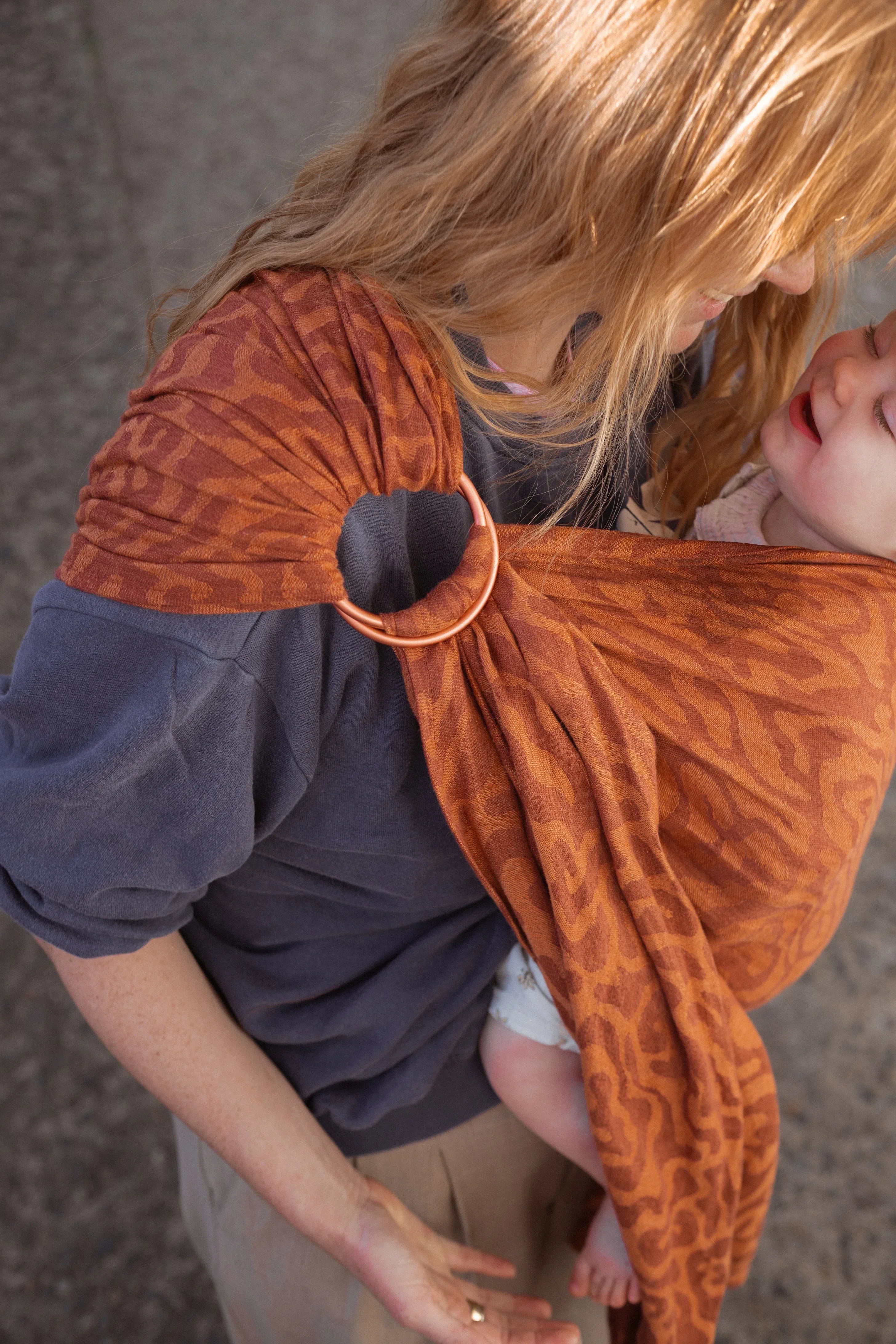 Linen sling | Terracotta color