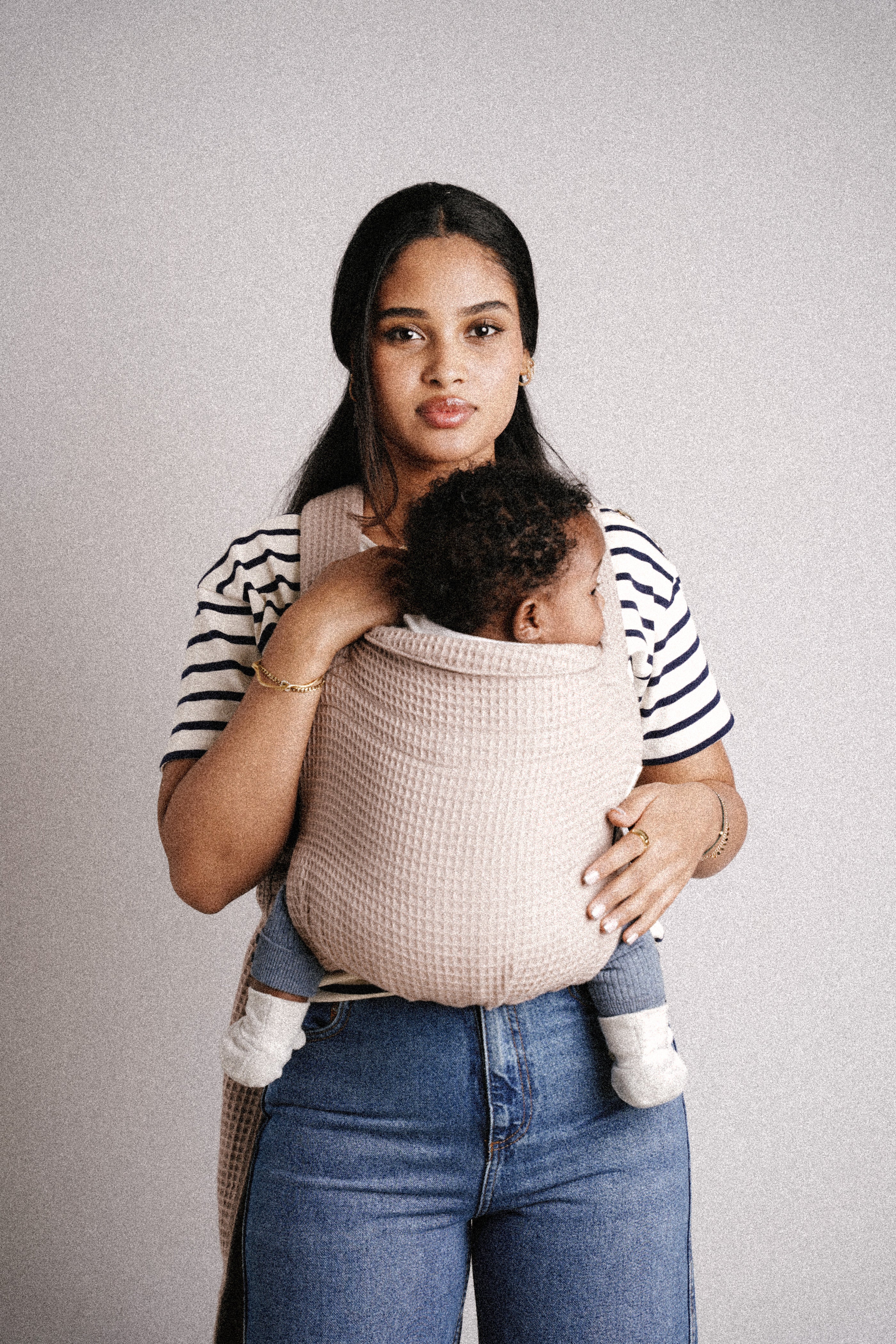Taupe Waffle Exquis Baby Carrier